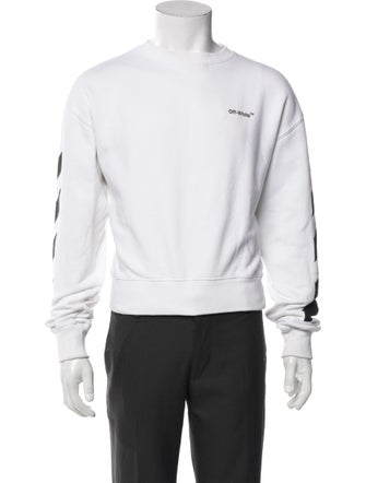 Off-White Crew Neck Long Sleeve Sweatshirt