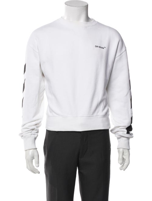 Off-White Crew Neck Long Sleeve Sweatshirt