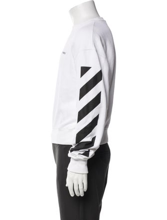 Off-White Crew Neck Long Sleeve Sweatshirt