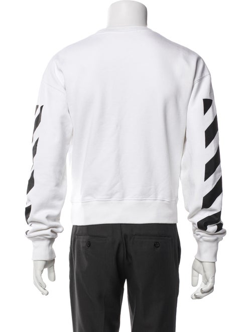 Off-White Crew Neck Long Sleeve Sweatshirt