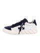 Off-White Suede Colorblock Pattern Sneakers
