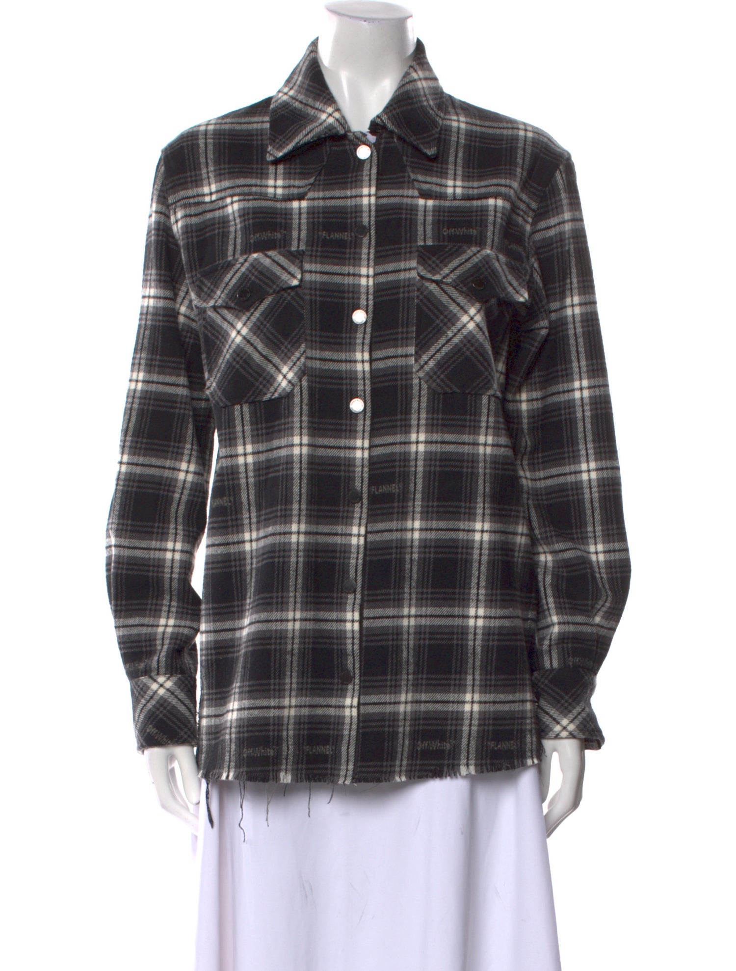 Off-White 2020 Plaid Print Western Shirt