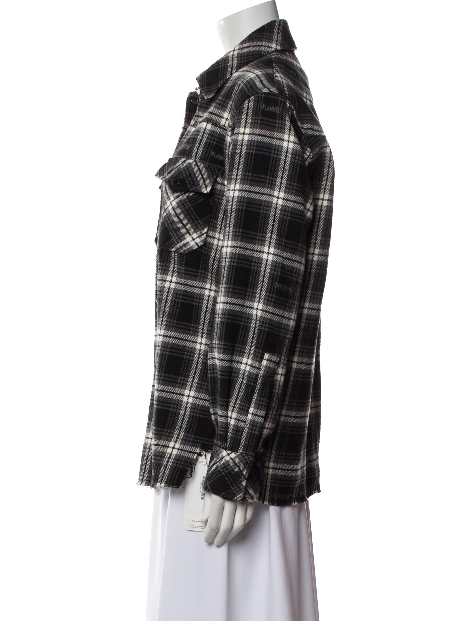 Off-White 2020 Plaid Print Western Shirt