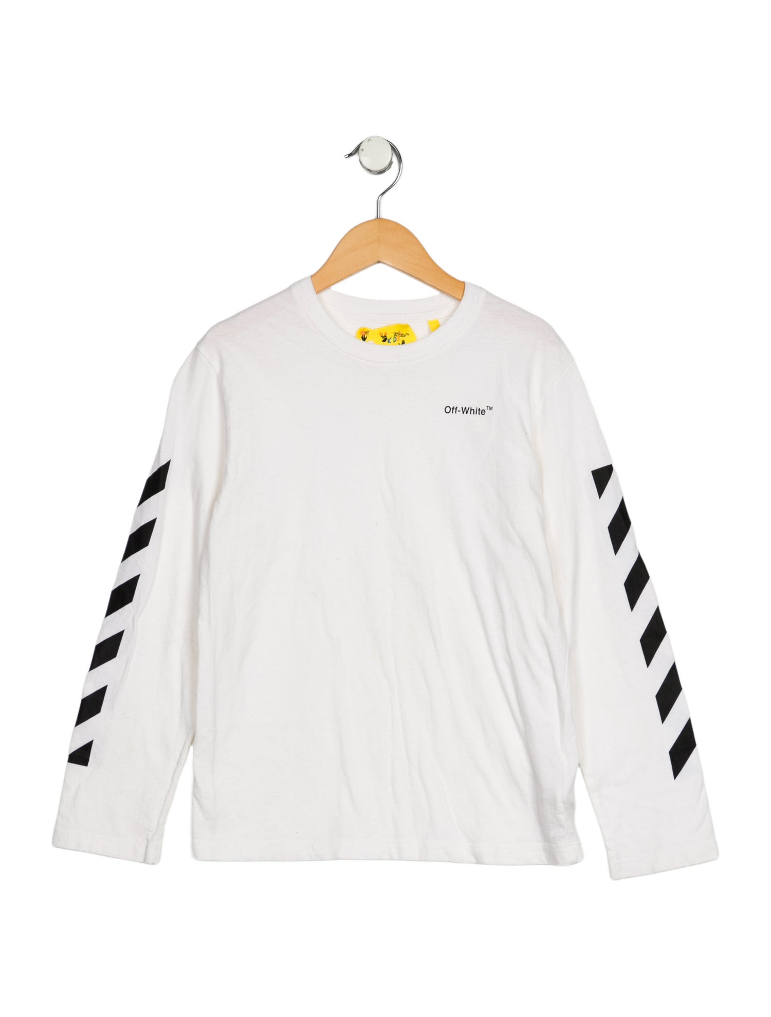 Off-White Boys' Helvetica Logo Long Sleeve Shirt