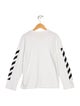 Off-White Boys' Helvetica Logo Long Sleeve Shirt