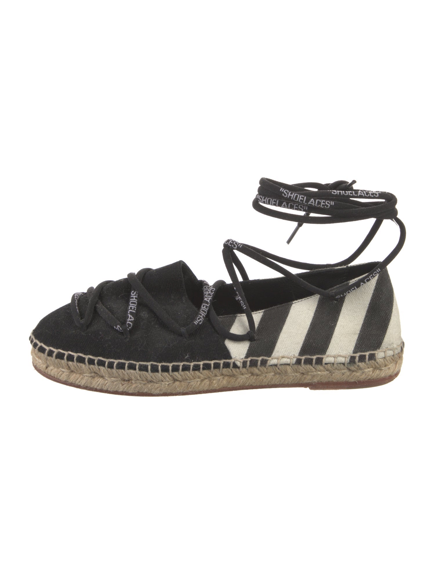 Off-White Diagonals Canvas Espadrilles