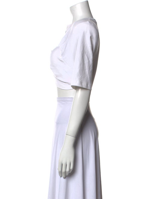 Off-White 2021 Crew Neck Crop Top