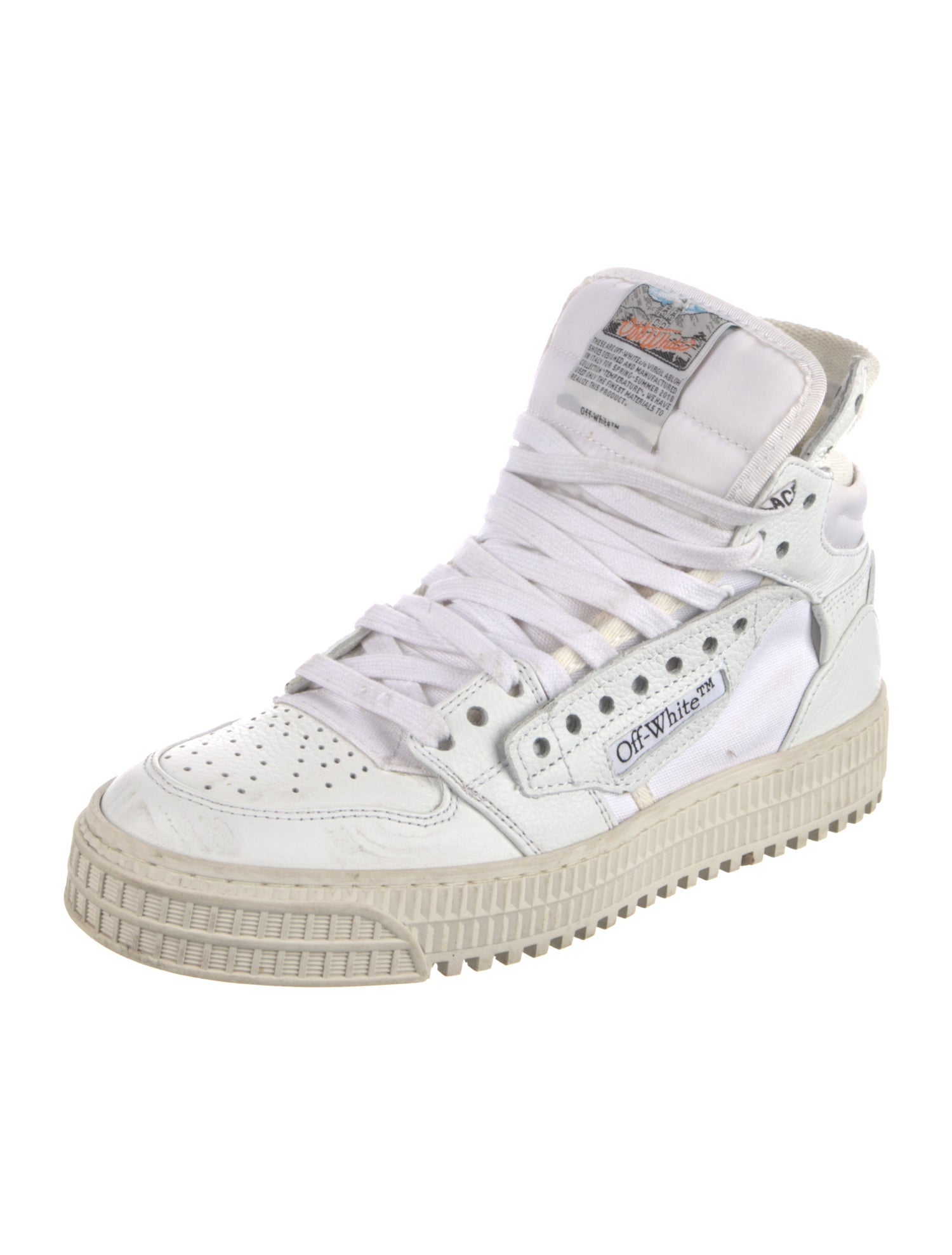 Off-White Leather Sneakers