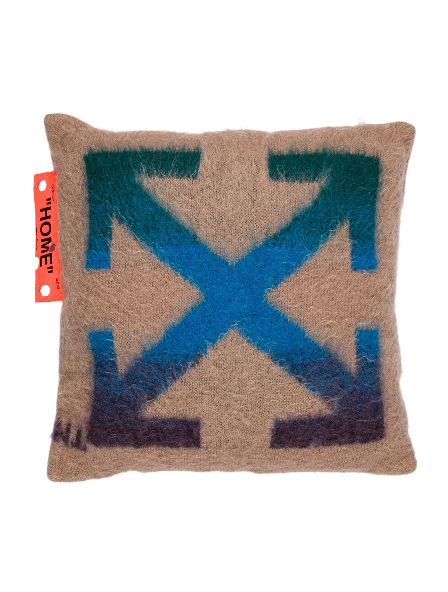 Off-White Large Mohair Arrows Cushion