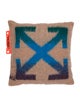 Off-White Large Mohair Arrows Cushion