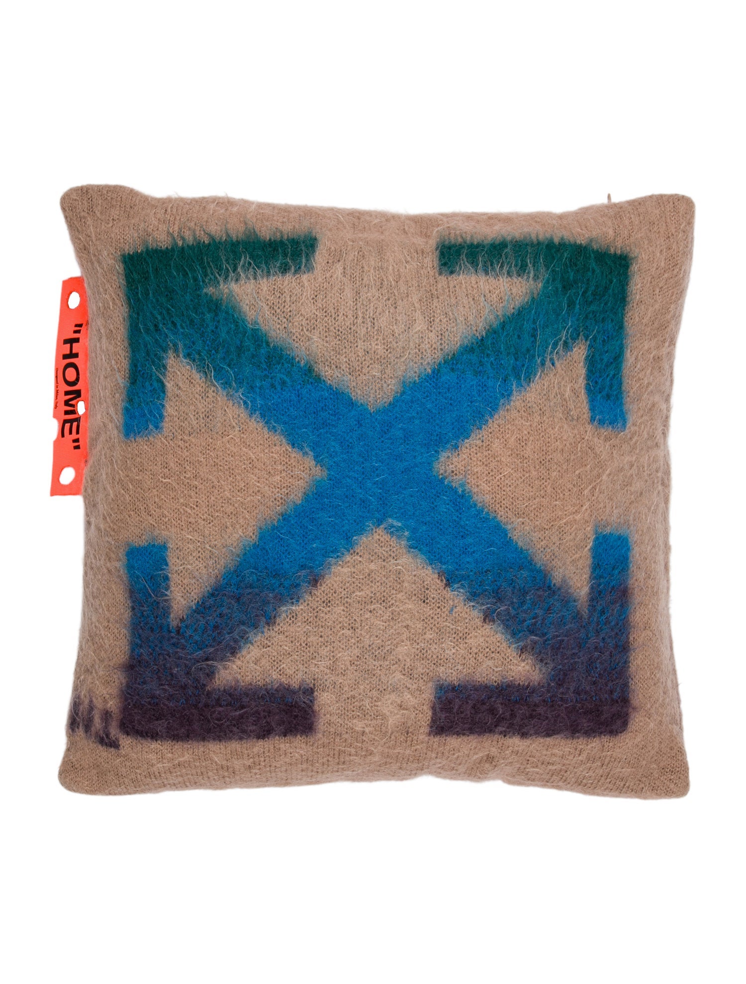Off-White Large Mohair Arrows Cushion