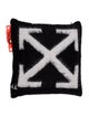 Off-White Mohair Arrows Cushion