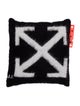 Off-White Mohair Arrows Cushion