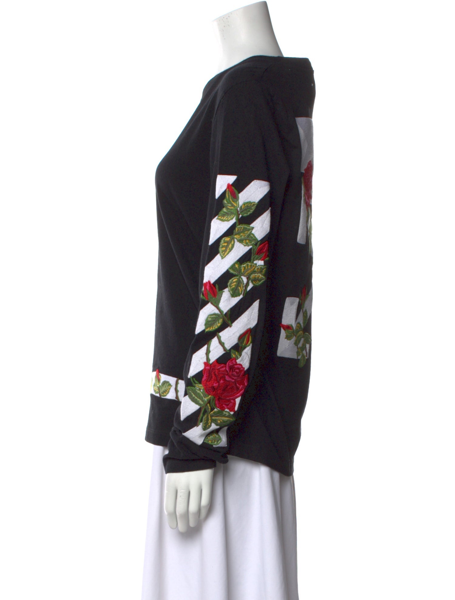 Off-White Rose Crew Neck Sweatshirt