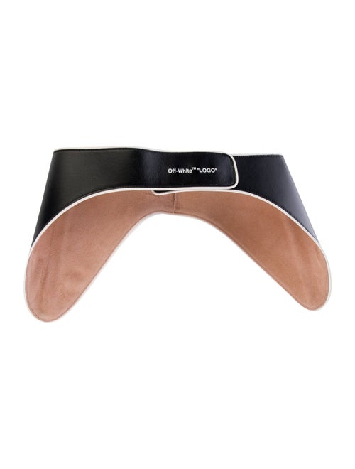 Off-White Wide Leather Waist Belt