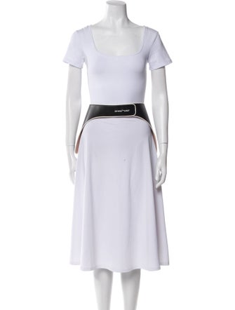 Off-White Wide Leather Waist Belt