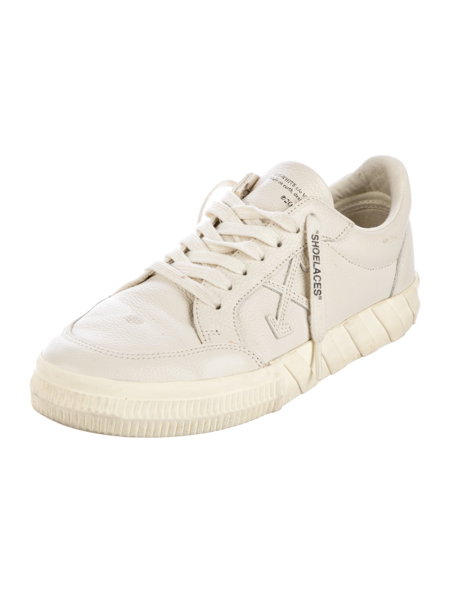 Off-White Leather Sneakers