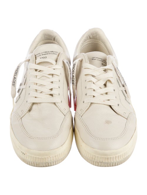 Off-White Leather Sneakers