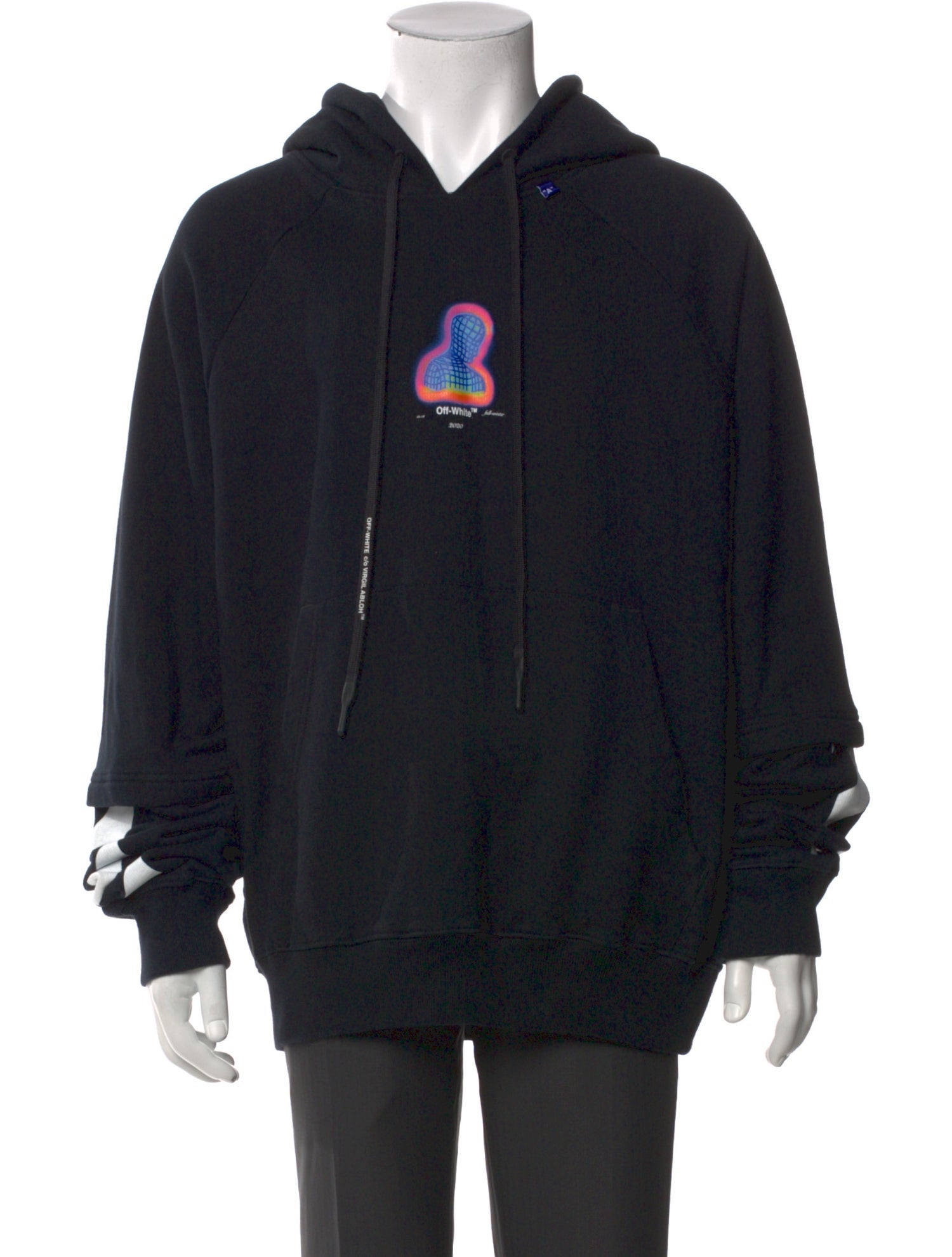 Off-White 2019 Graphic Print Hoodie w/ Tags