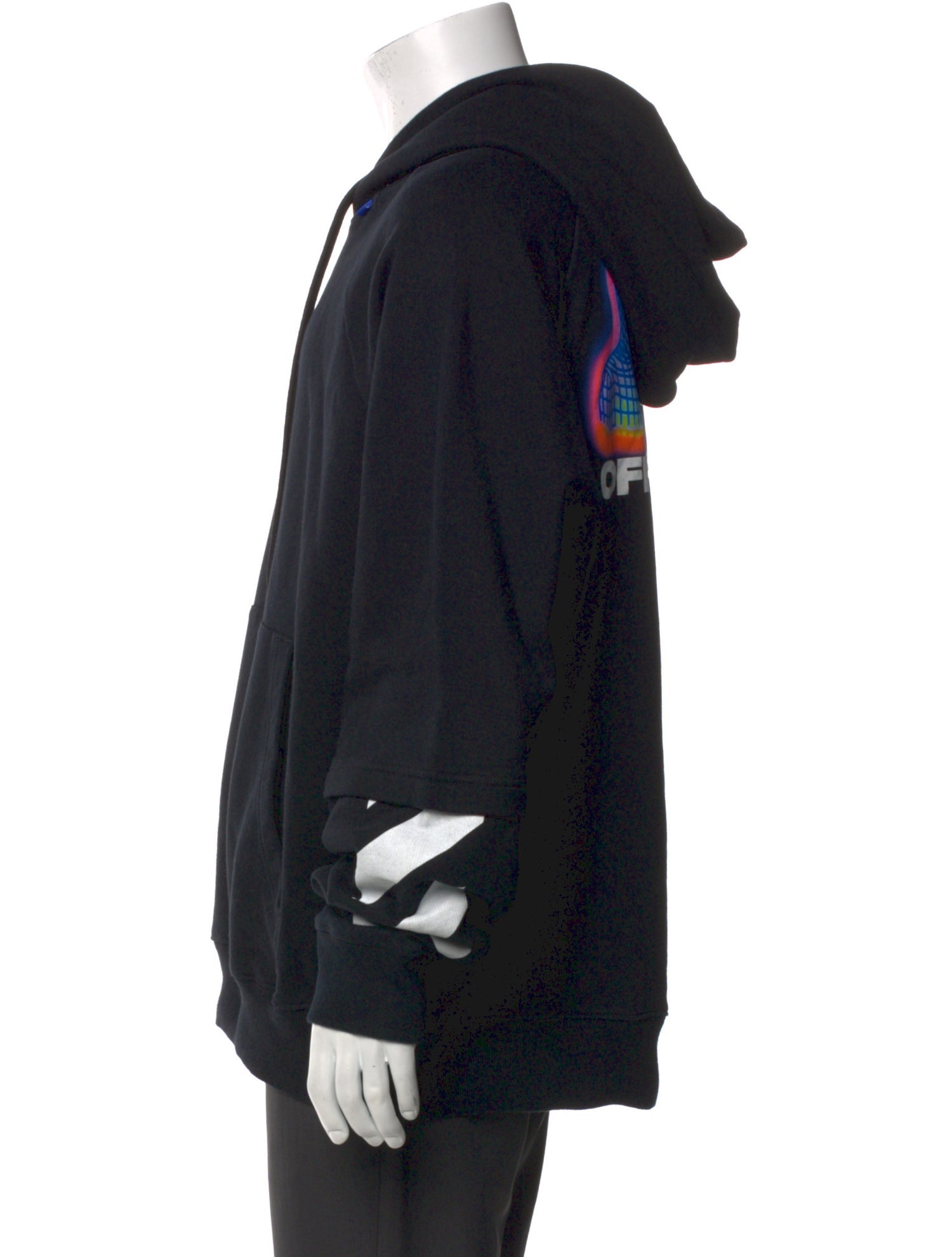 Off-White 2019 Graphic Print Hoodie w/ Tags