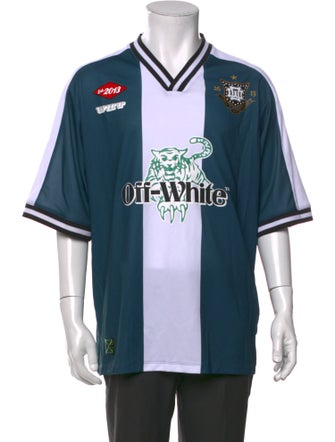 Off-White 2025 Colorblock Pattern T-Shirt