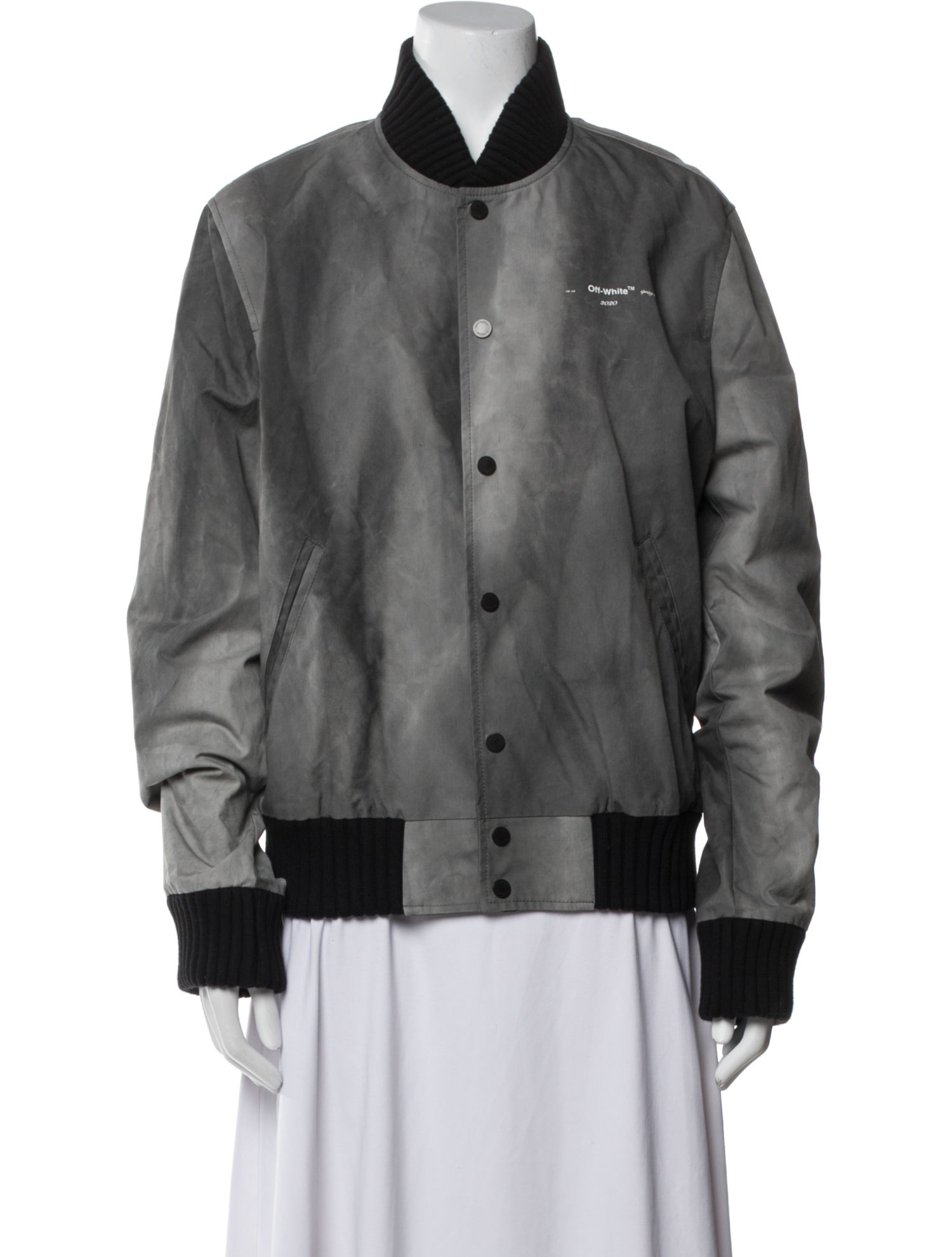 Off-White 2020 Graphic Print Bomber Jacket