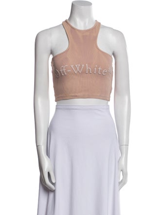 Off-White 2022 Halterneck Crop Top