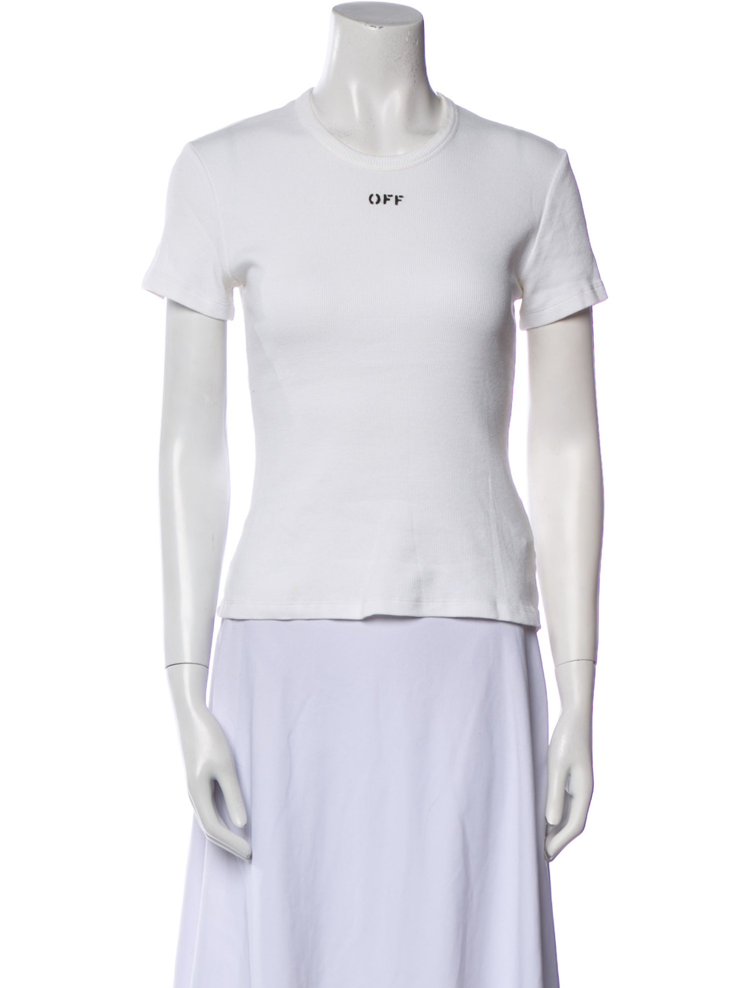 Off-White Crew Neck Short Sleeve T-Shirt