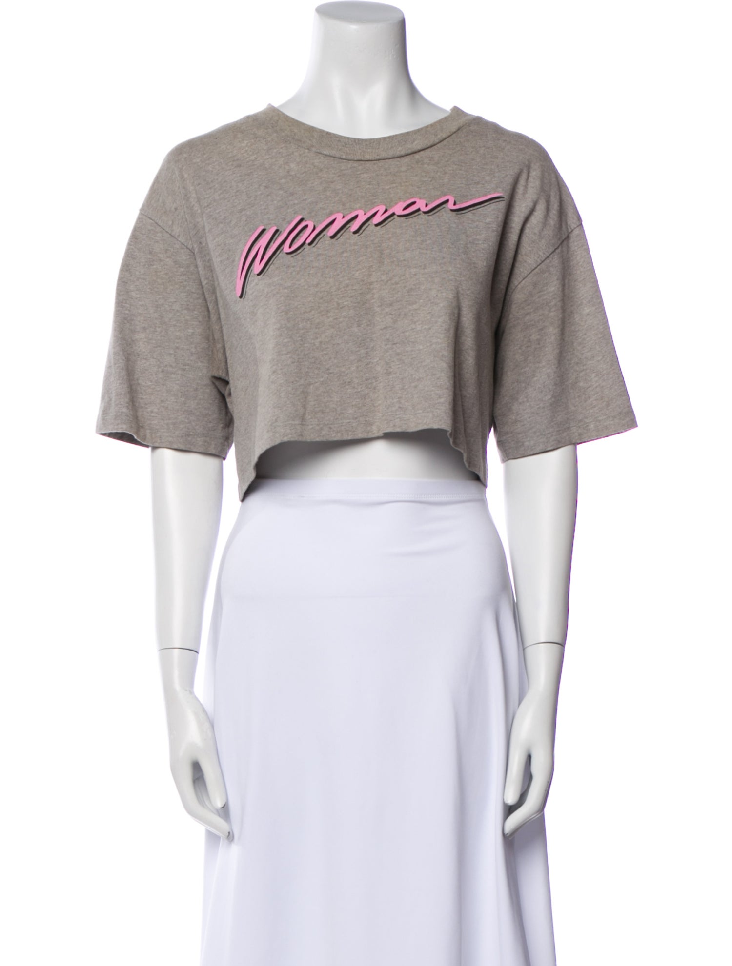 Off-White 2018 Graphic Print Crop Top