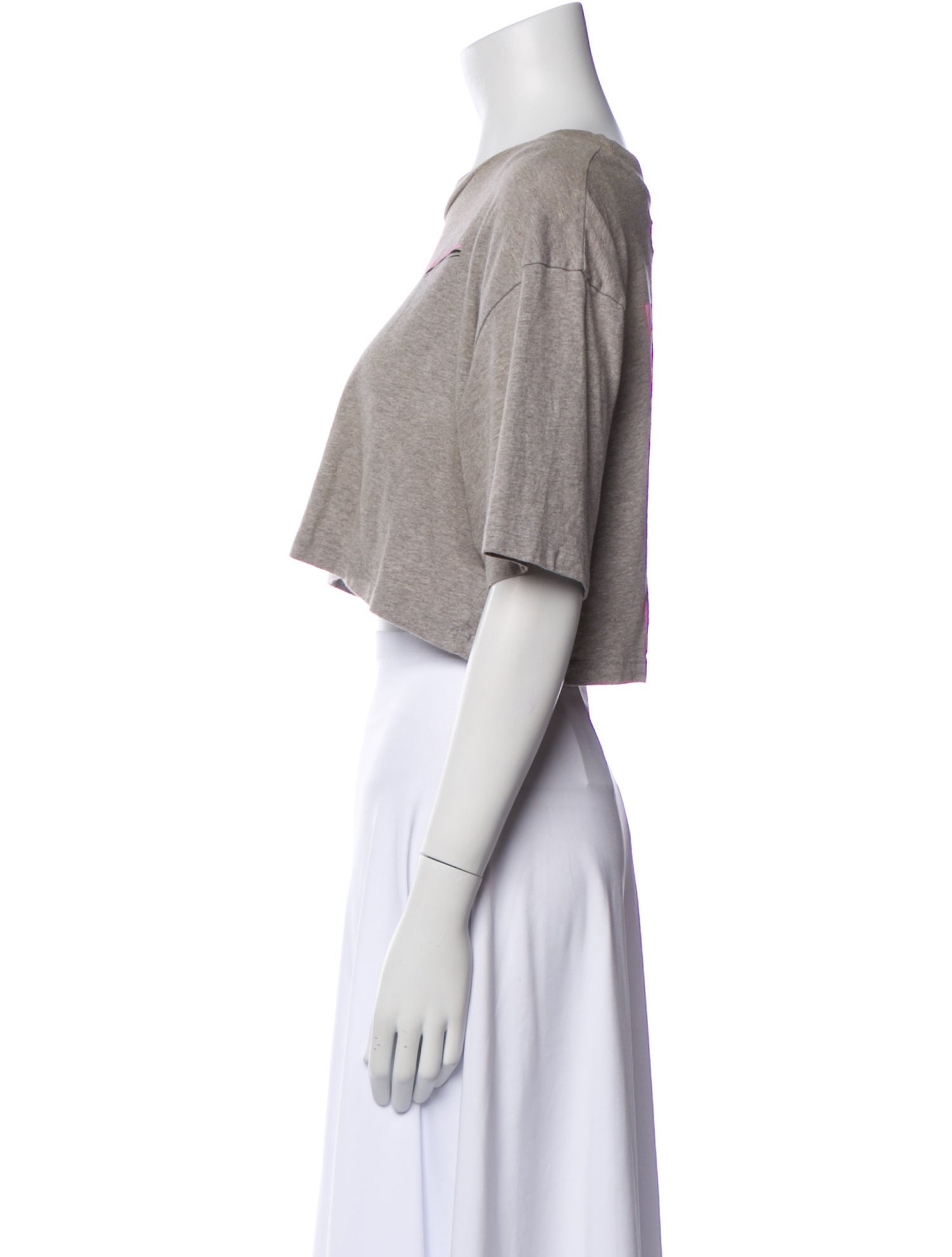 Off-White 2018 Graphic Print Crop Top