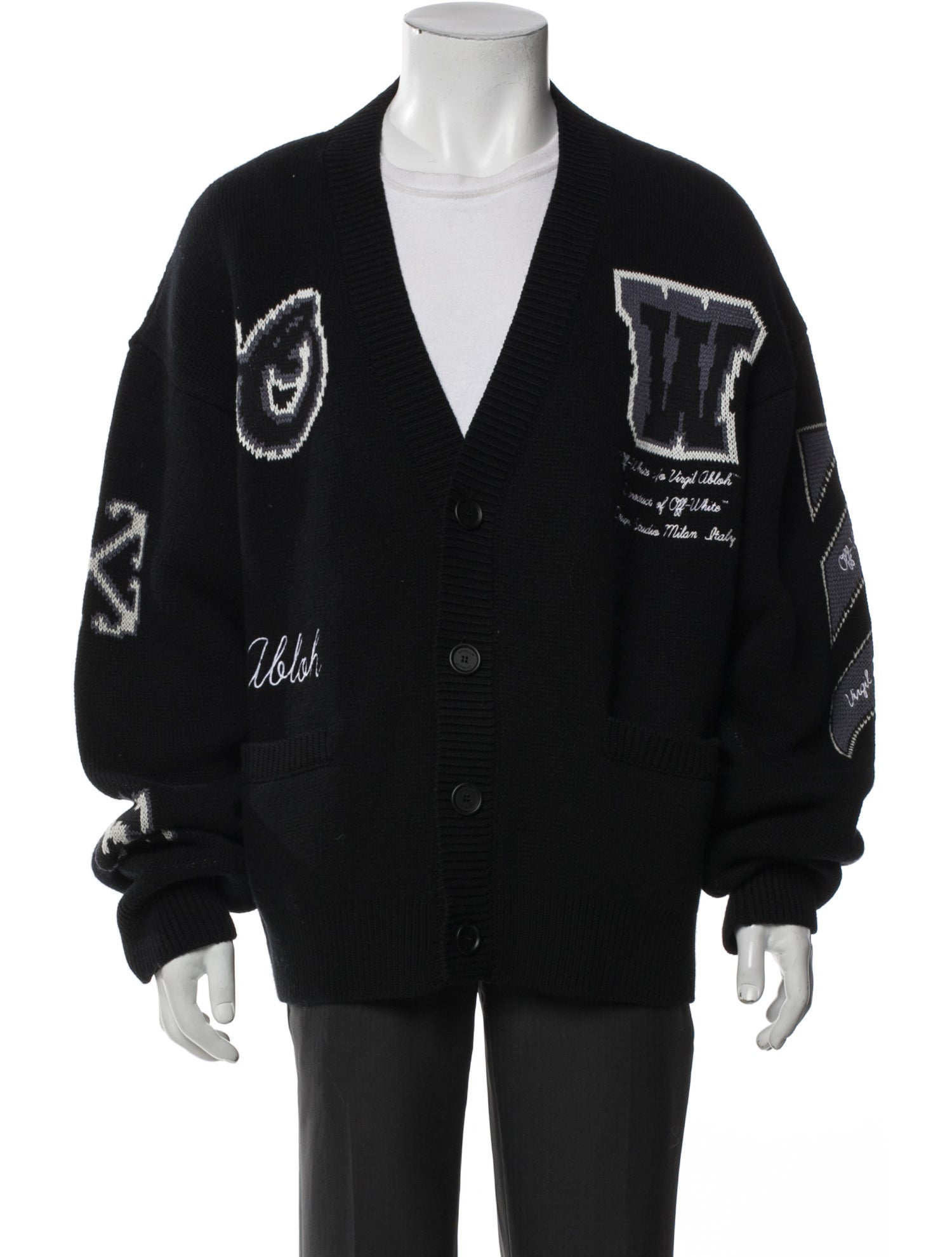 Off-White 2023 Graphic Print Cardigan w/ Tags