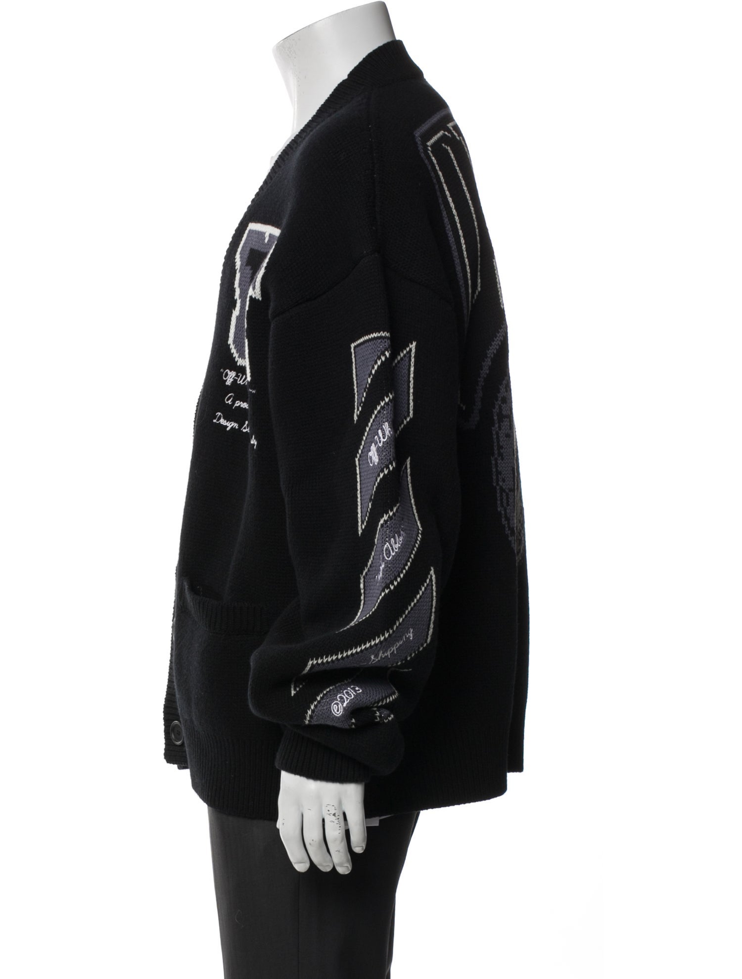 Off-White 2023 Graphic Print Cardigan w/ Tags
