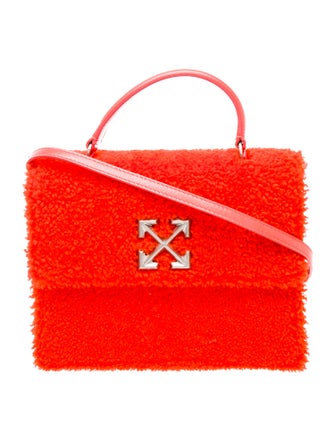 Off-White Shearling Top Handle Bag