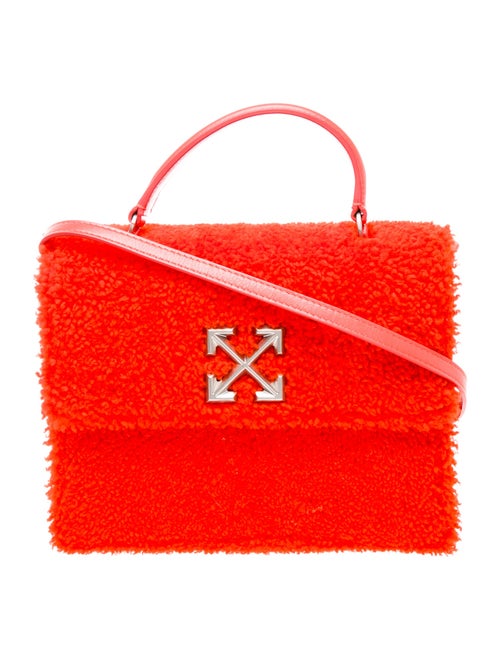 Off-White Shearling Top Handle Bag