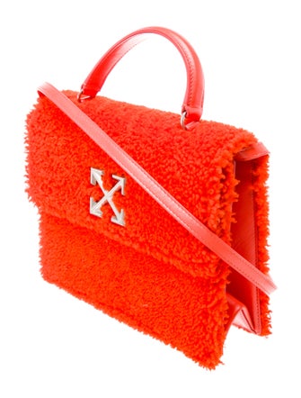 Off-White Shearling Top Handle Bag