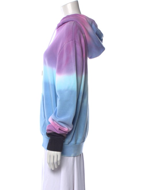 Off-White Tie-Dye Print Crew Neck Sweatshirt