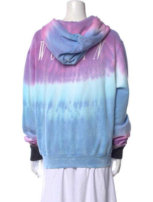 Off-White Tie-Dye Print Crew Neck Sweatshirt