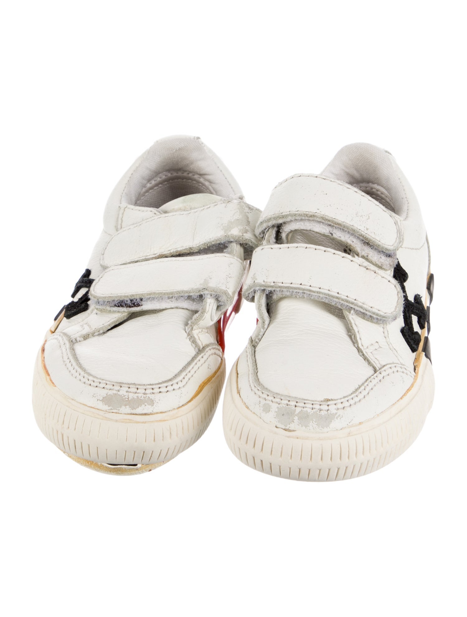 Off-White Leather Low Top Sneakers