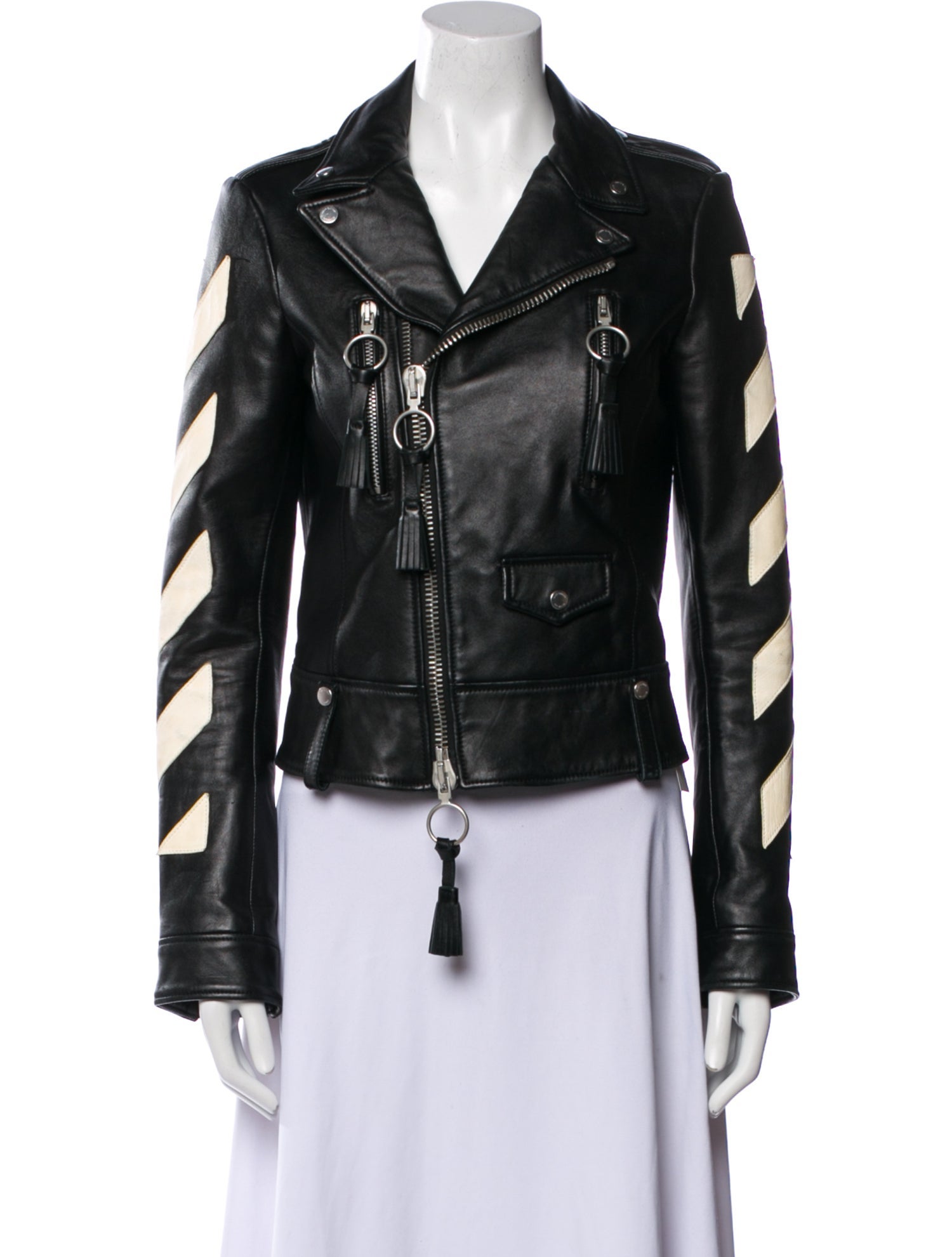 Off-White Leather Biker Jacket