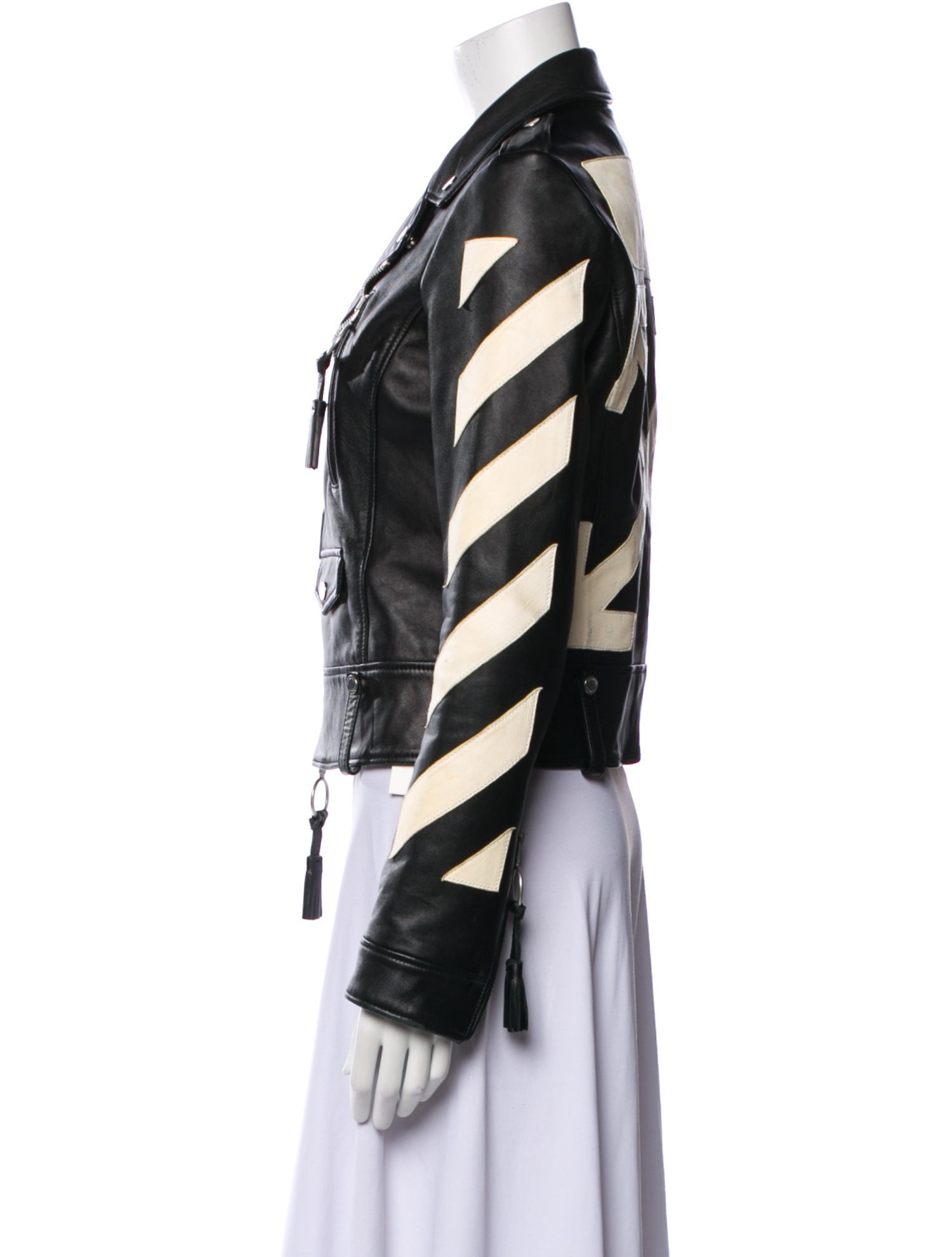 Off-White Leather Biker Jacket