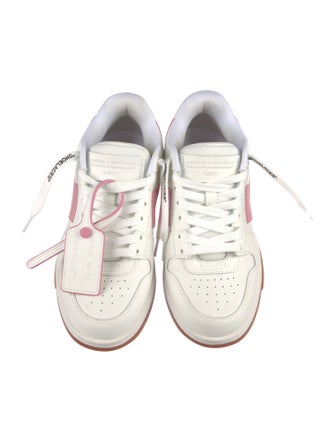 Off-White Leather Printed Sneakers