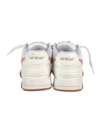 Off-White Leather Printed Sneakers