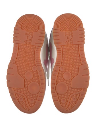 Off-White Leather Printed Sneakers