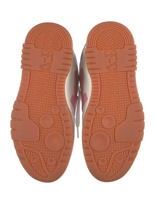 Off-White Leather Printed Sneakers