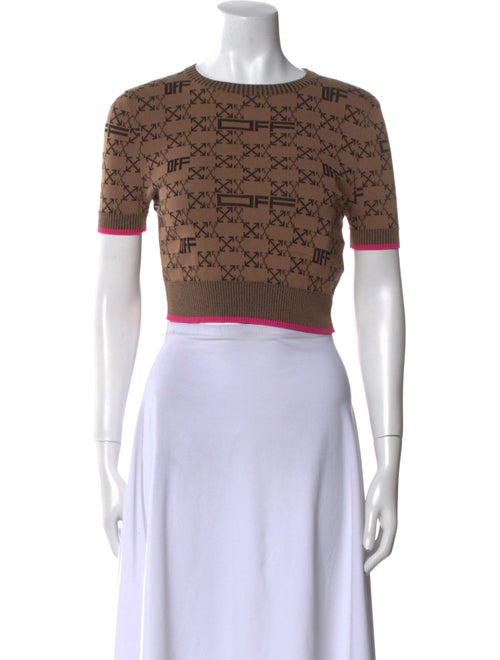 Off-White 2022 Printed Crop Top