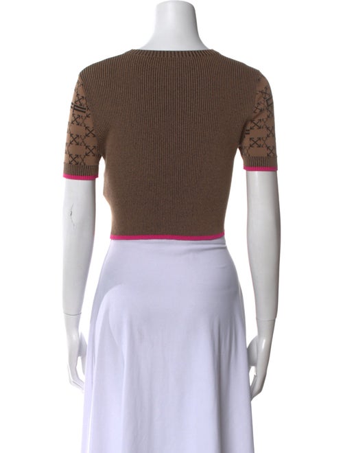 Off-White 2022 Printed Crop Top