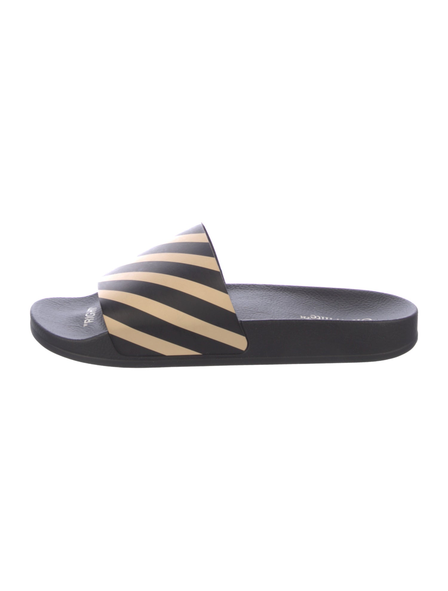 Off-White Rubber Striped Slides