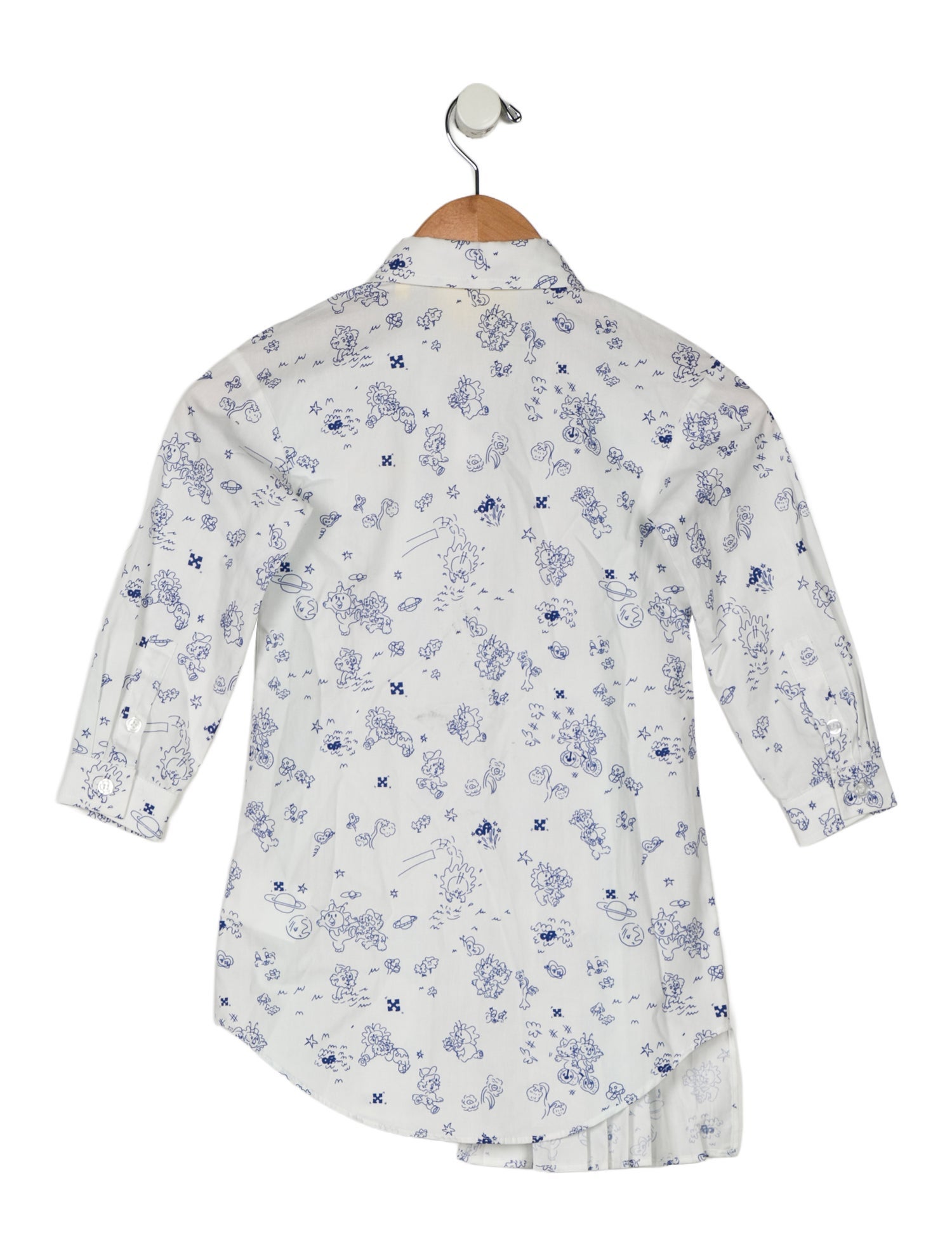 Off-White Girls' Printed Shirt Dress