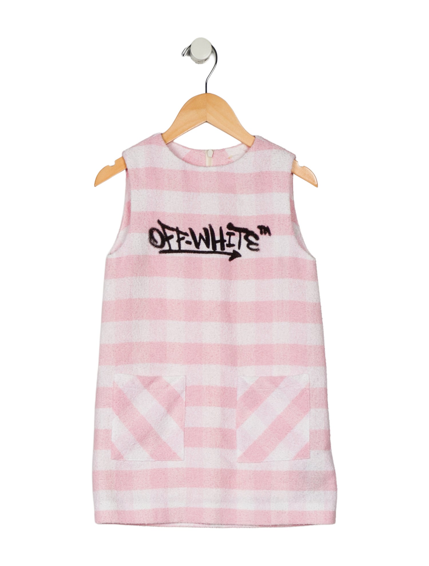 Off-White Girls' Striped Logo Dress