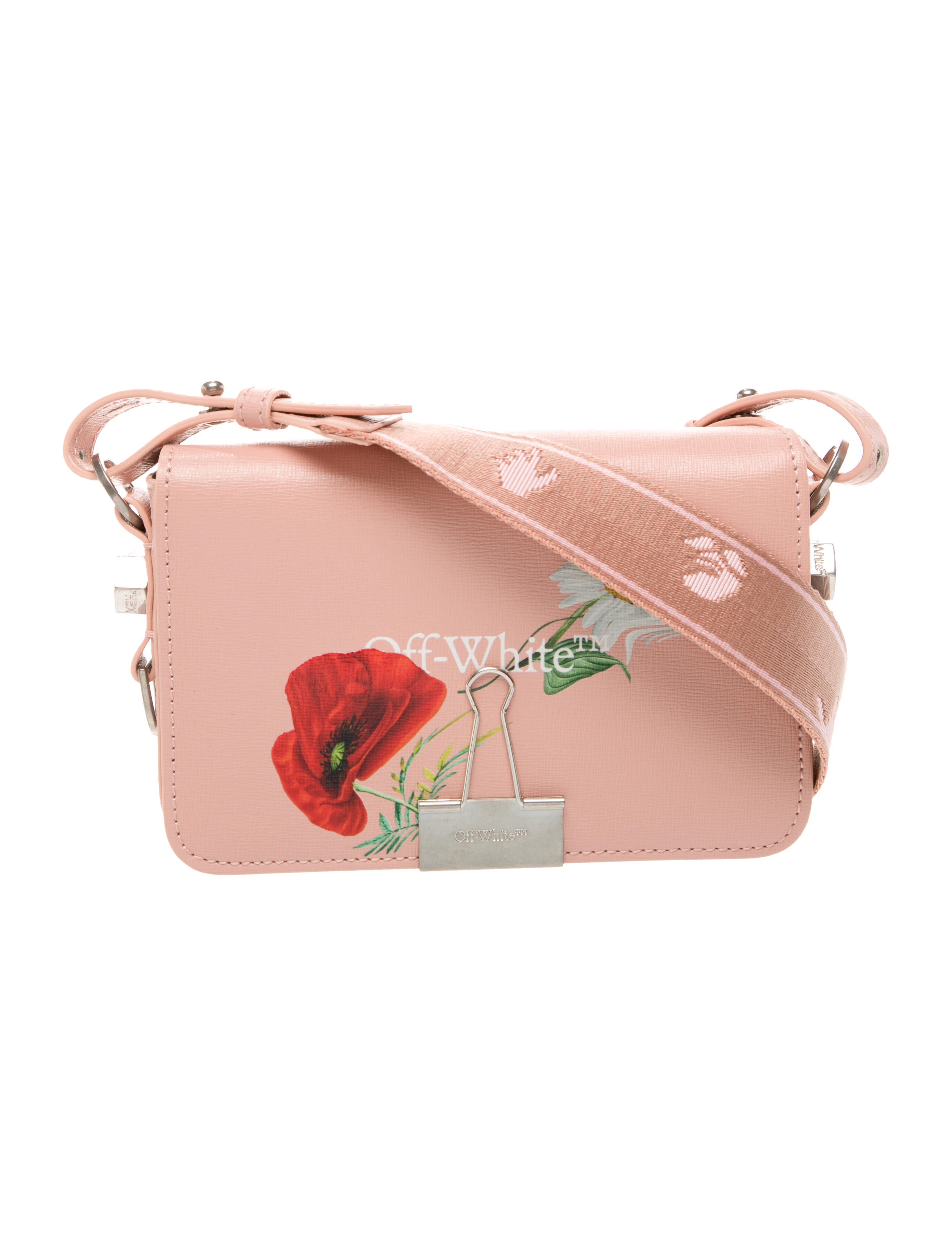 Off-White Saffiano Leather Crossbody Bag